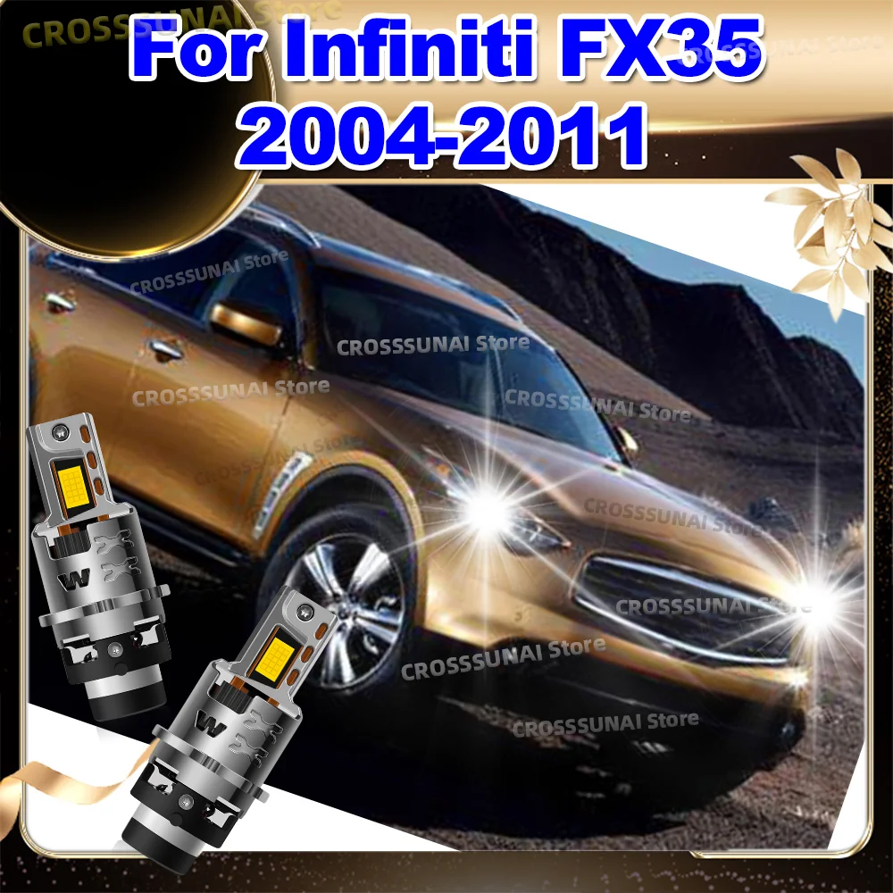 

Светодиодные фары Canbus Bulbs 50000LM CSP Супер яркая HID лампа для Infiniti FX35 2004-2011 2007 2008 2009 2010