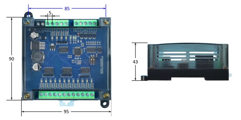 CWT-BK-1600-S 16 Channels Digital Input Module Rs485 Modbus Rtu