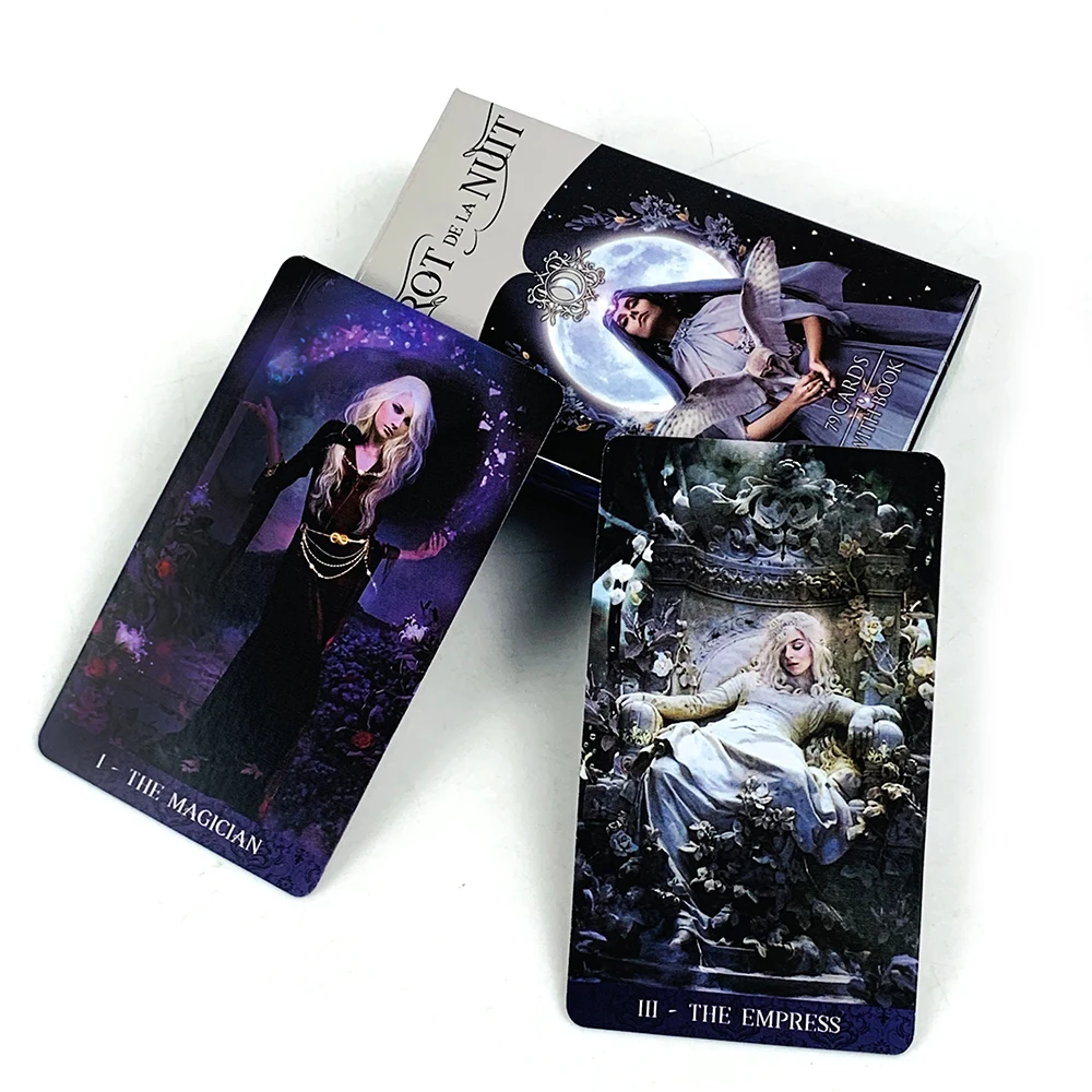 

Карты Таро де Ла Нуит, настольная игра для семейного отдыха, вечеринок и встреч с друзьями, идеально подходит для гадания, медитации и вечеринок.