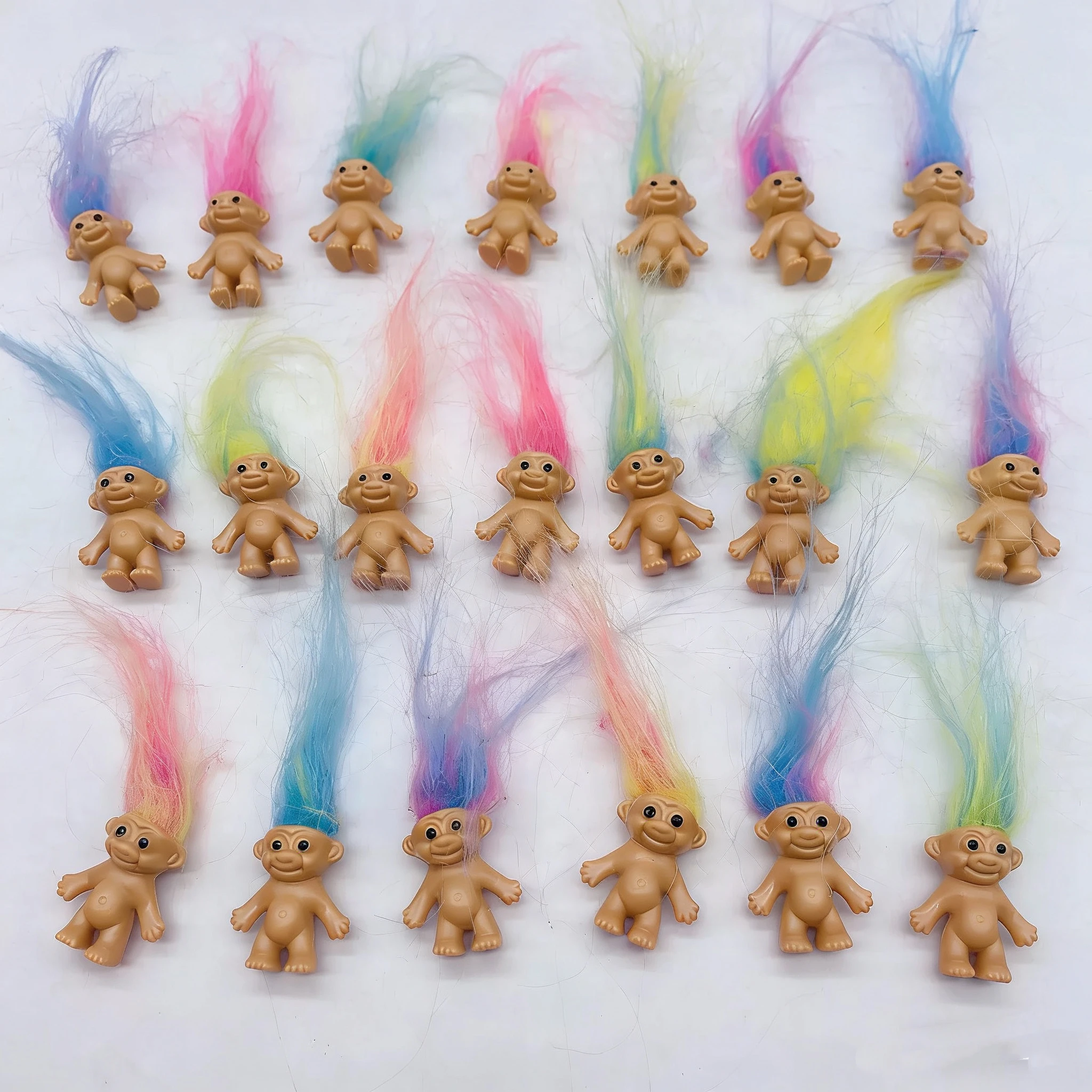Troll Dolls, Vintage Trolls Lucky Doll Figures, Chromatic Adorable Cute Little Guys Collection, Party Favors,Christmas,Halloween view 6