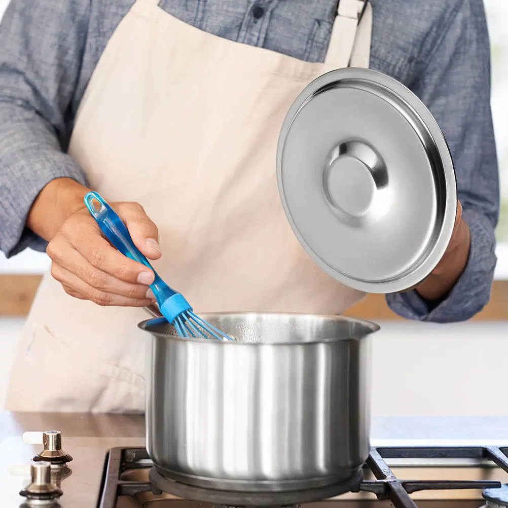 

2pcs Stainless Steel Seasoning Jar Lid Universal Pot Lids Replacement Cover 12cm Bowls Saucepans Oil Pots Kitchen Cookware