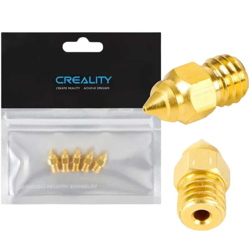 Creality 5Pcs Set 0.2/0.3/0.4/0.6/0.8mm Hotend Extruder MK Brass Nozzles for CR-6 SE Ender-3/Ender-5 Series Printers New Design