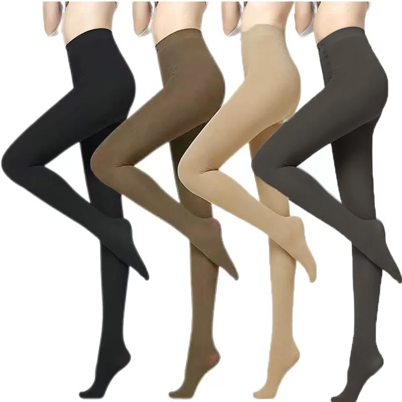 

1 Pair 120D Velvet Sheer Pantyhose - Natural Skin-Tone Tights with Anti-Snag Technology (Perfect for Spring/Fall Wear)
