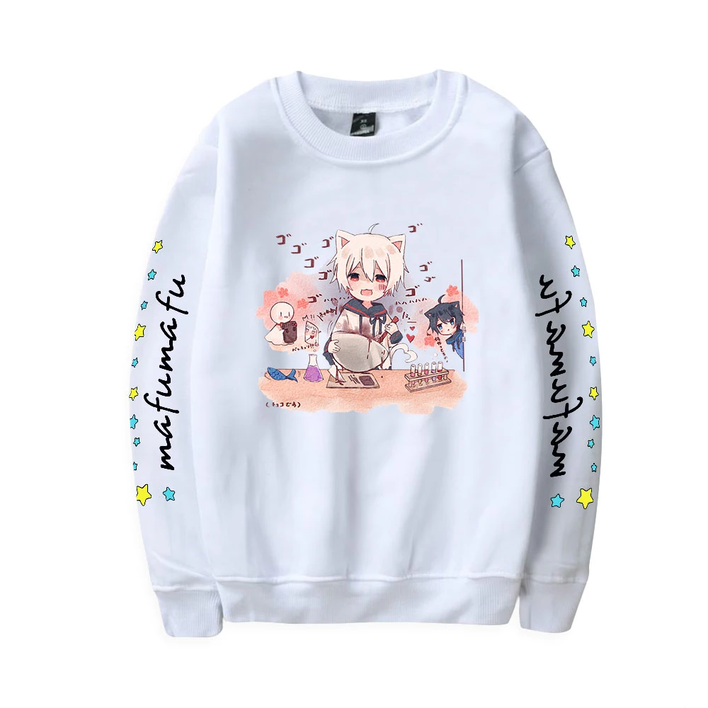 Mafumafu – sweat-shirt à col roulé pour femmes et hommes, haut large, imprimé après la pluie, collection Kawaii, doux et jeune