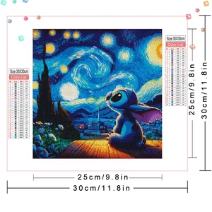 Huacan-5D الماس اللوحة المنزل الديكور الضفدع النبات كامل مربع جولة ملخصة اللون DIY أفضل 10 طقم إطار طلاء الماس مبيعا - رقم 10