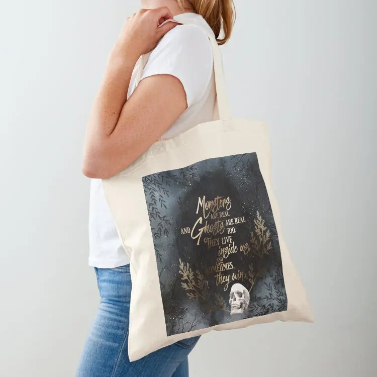 

S King - Monsters & Ghosts Tote Bag sacs de shopping tote bag screen shopping bags foldable women bag