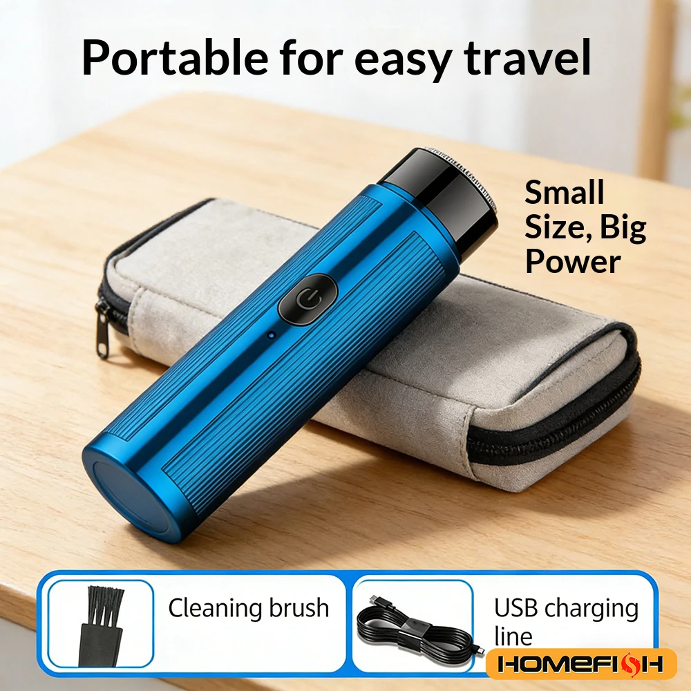 Portable Mini Electric Shaver – Rechargeable, Unisex (Men & Women) & Car-Compatible Grooming Tool