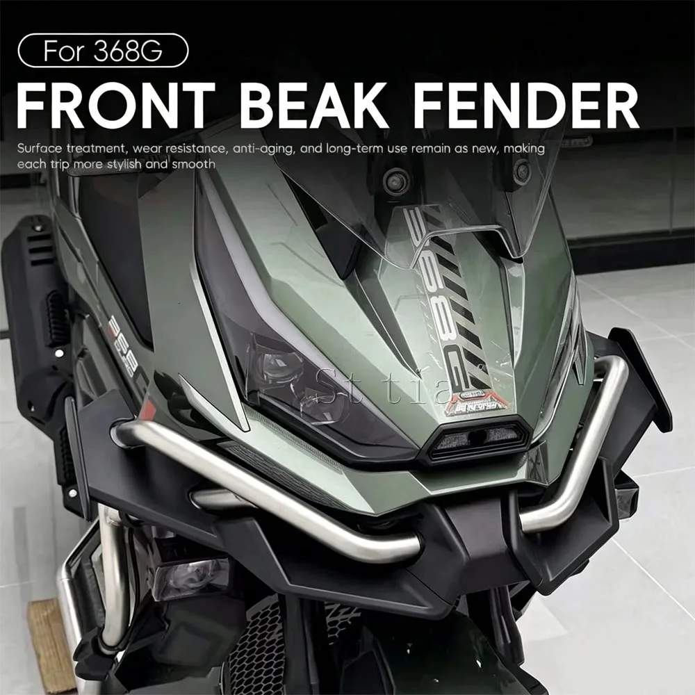 368G Aerodynamic package New Motorcycle Accessories Front Spoiler Fixed Lower Lip Fixed Wing For Zontes 368G 368 G 368g