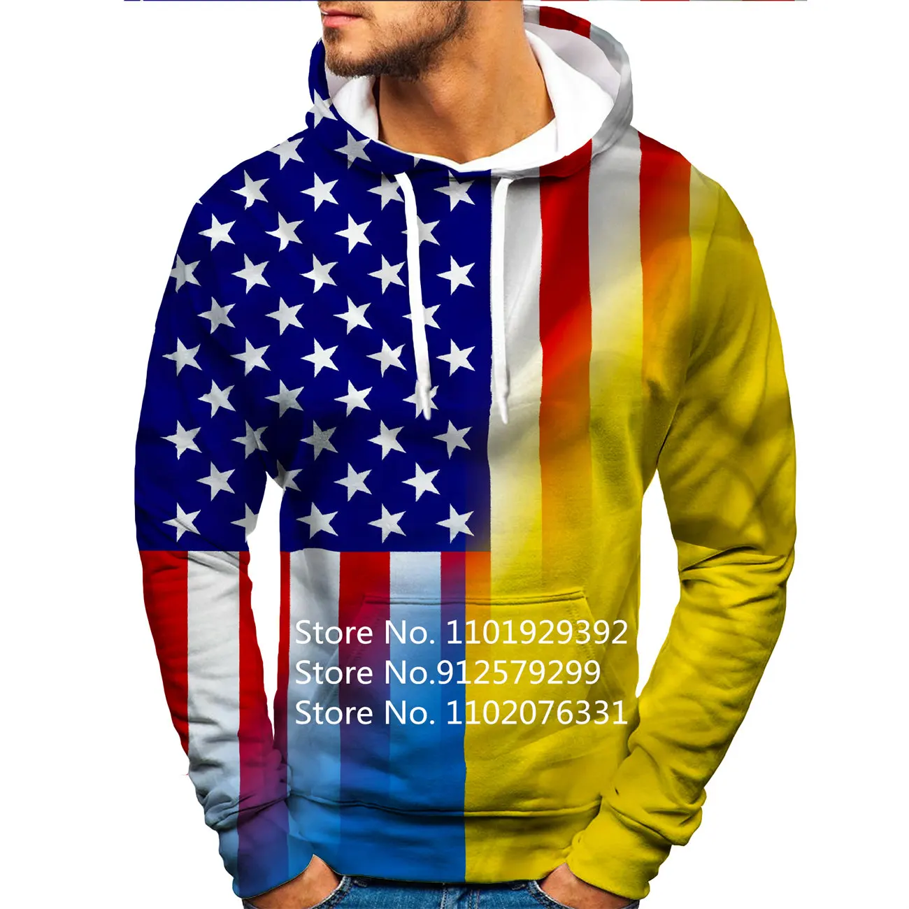 

American Flag Fashion Hoodies Sport Casual 3D All Over Printed Mens Sweatshirt Unisex Pullover Cool Jacket