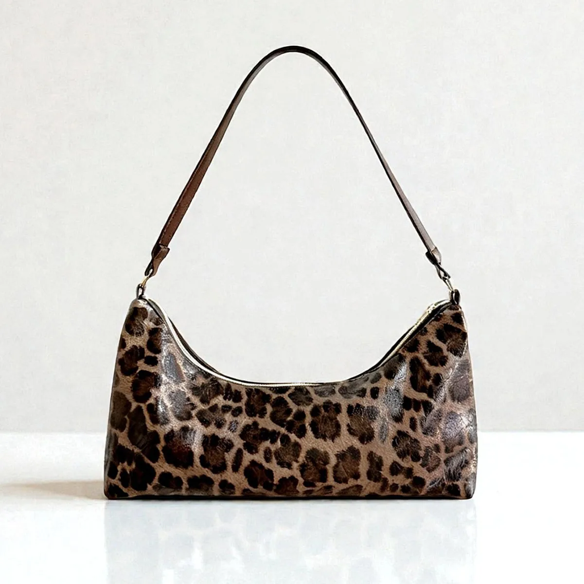 New Style Soft Leopard Print Hand-held Party Fashion Women's Underarm Shoulder Bag