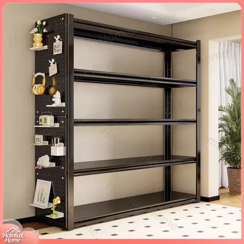 Multi-Layer Floor-to-Ceiling Storage Shelves for Home Balcony Utility Room Commercial Supermarket Heavy Duty Steel Rack
