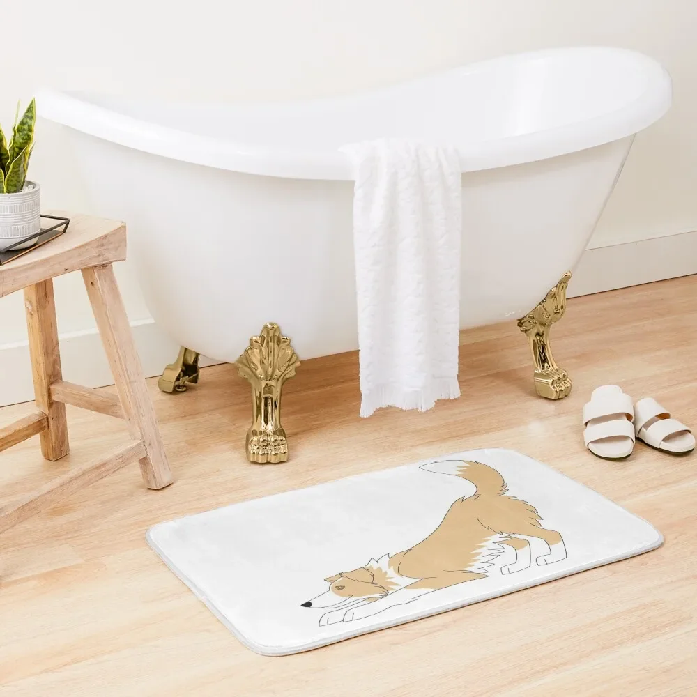 

Red Border Collie Yoga Bath Mat Bathroom Deco Bathroom Interior Modern Bathroom Accessories Mat