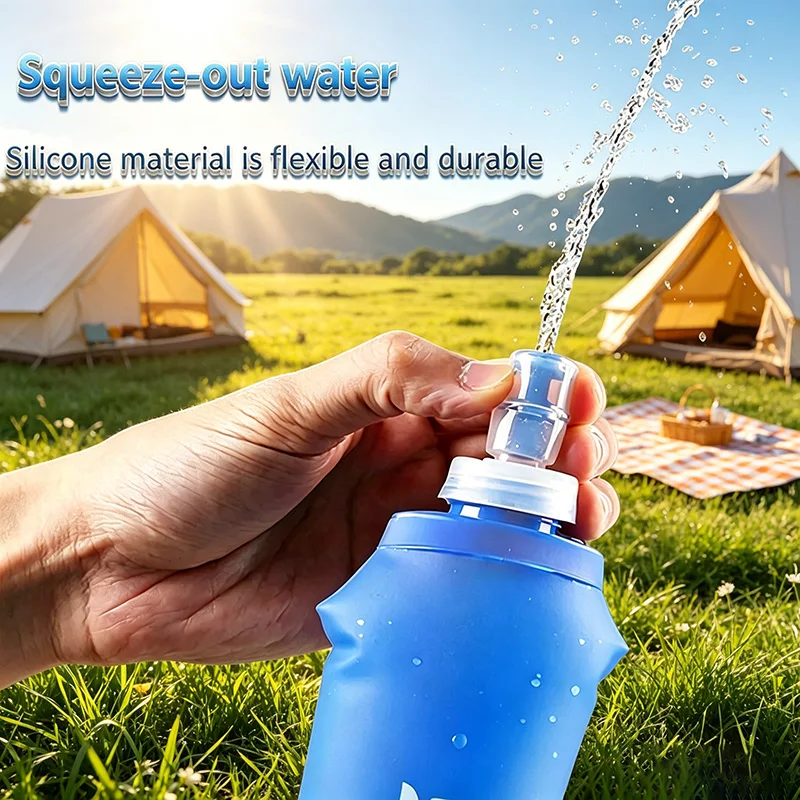 New Flask 500ml Running Soft Water Bottle Running Soft Flask Gourde Silicone Water Bottle Running Bottle YDSH02 - view 4