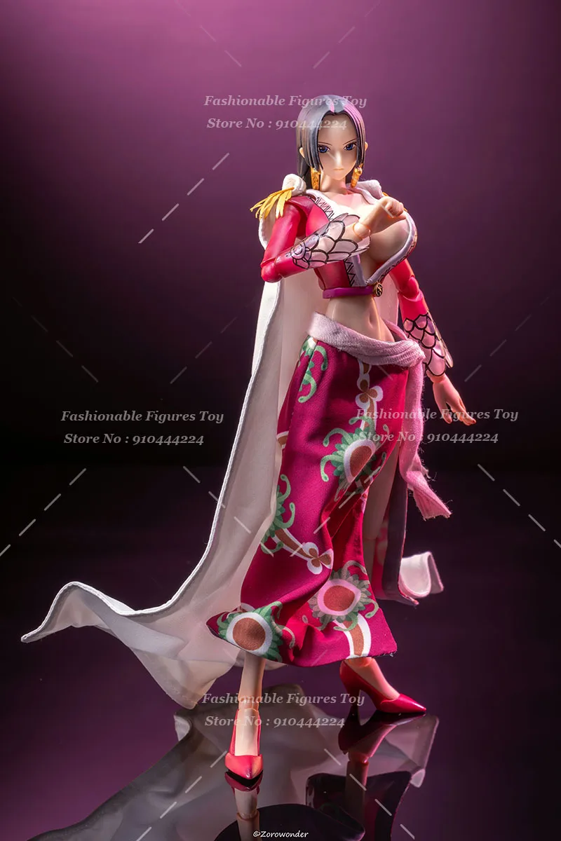 Anime une pièce Boa Hancock Sexy jupe florale robe Cape blanche Cosplay tenue ensemble Costume ajustement 19Cm vah figurine modèle jouets