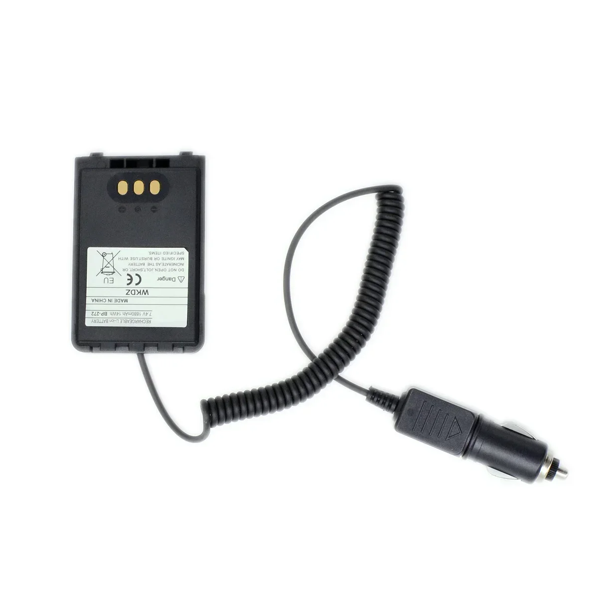 

BP-272 HAM Radio Battery Eliminator Adaptor For ICOM ID31 ID51 BP272 Walkie Talkie DC12V Input Car Charger Cord Accessory