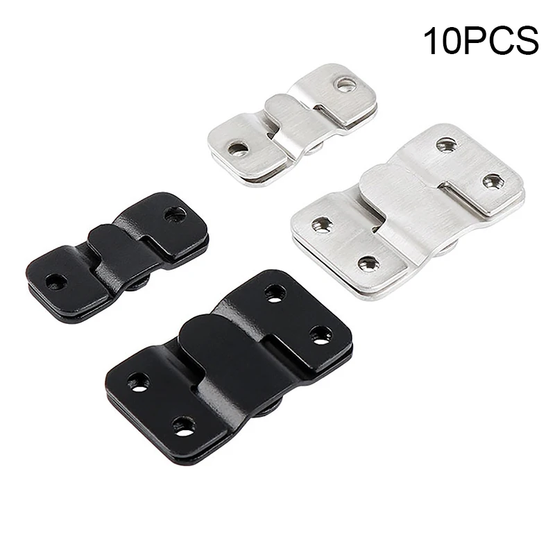 10pcs Flush Mount Bracket Interlock Hanging Buckle Furniture Connector Wall Picture Frame Hanger Display Photo Frames Hooks