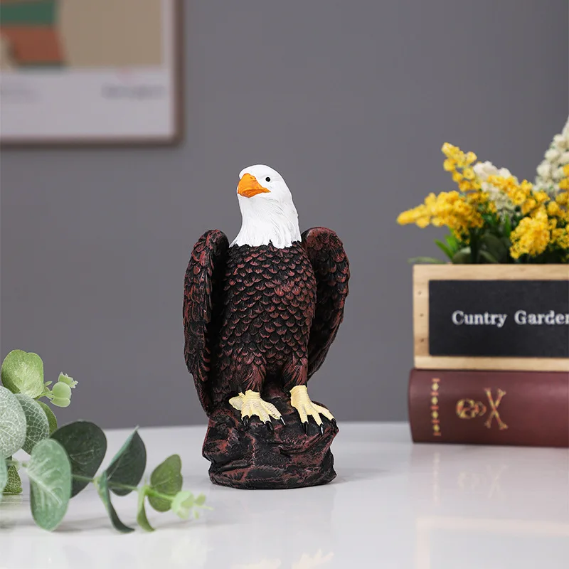 

Outdoor simulation eagle resin crafts independent day home garden potted plants decorations and ornaments