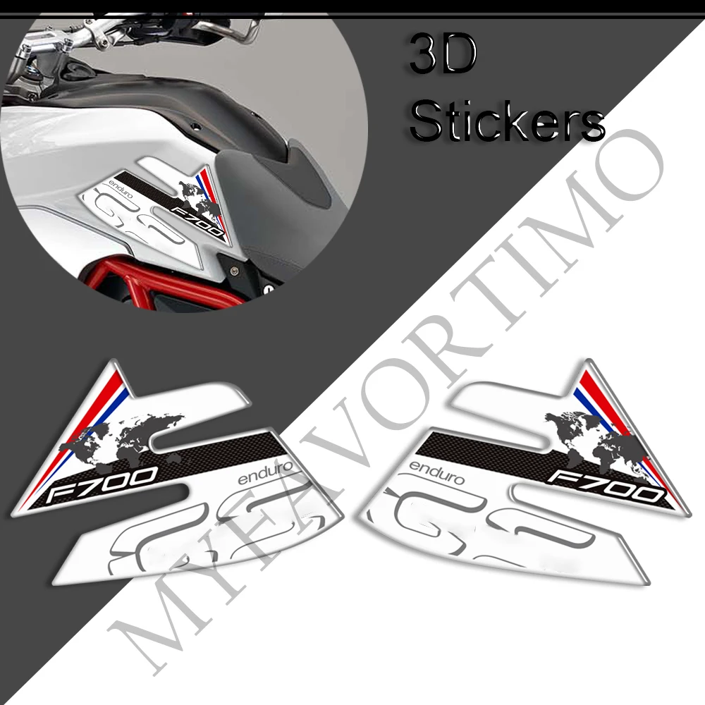 For F700GS F700 F 700 GS Motorcycle Tank Pad Grips Gas Fuel Oil Kit Knee Protector 3D Stickers Decals