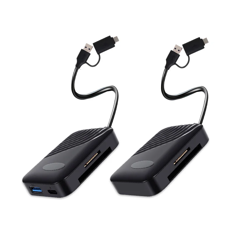 Image 7: Lecteur de cartes USB3.0 Type-C 8 en 1, adaptateur multi-cartes mémoire haute vitesse, prend en charge SD TF Micro SD CF MS pour ordinateur portable PC téléphone Android