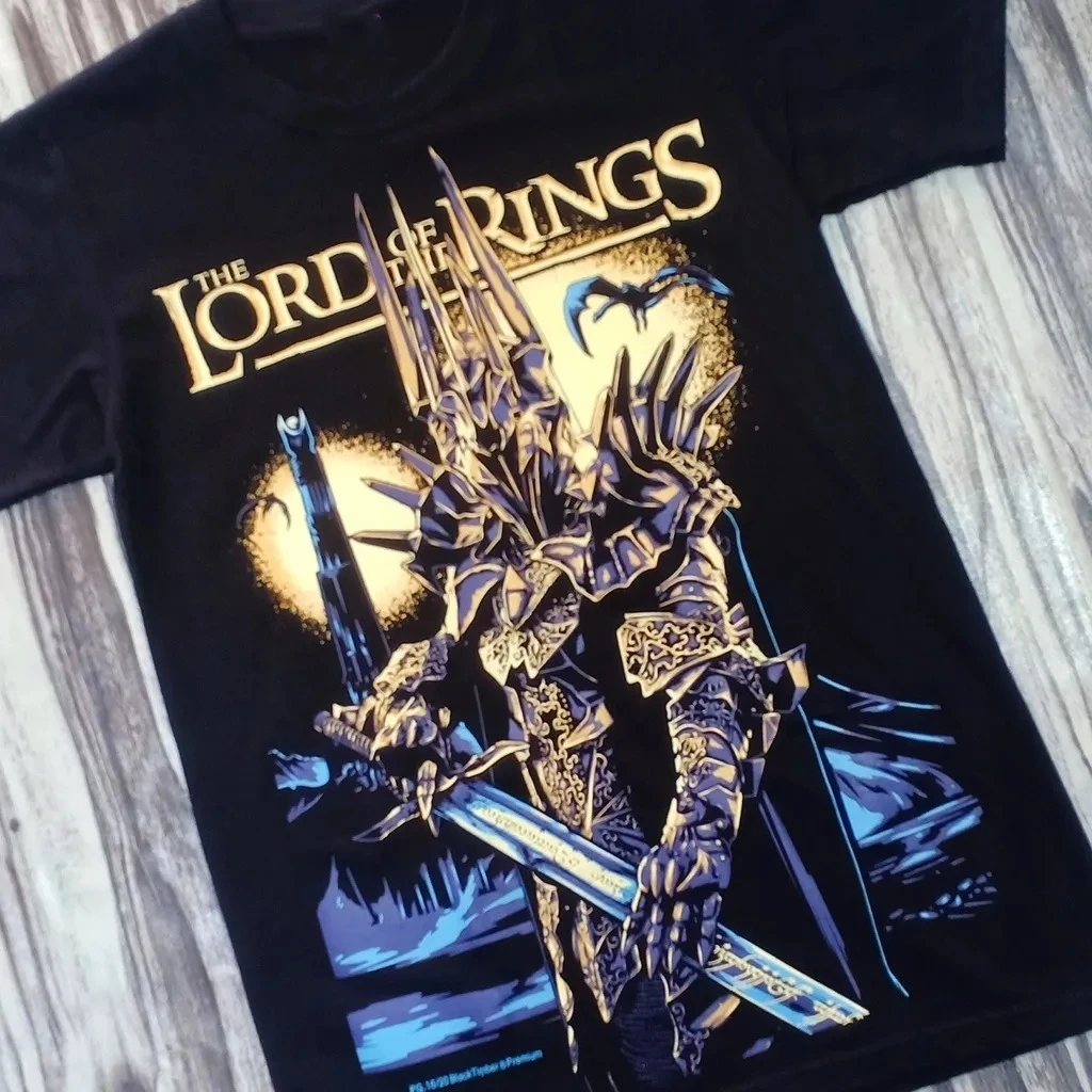 The Lord of The Rings Sauron Dark Lord Fantasy Movie Graphic T-Shirt Cotton Men Women Streetwear Tee