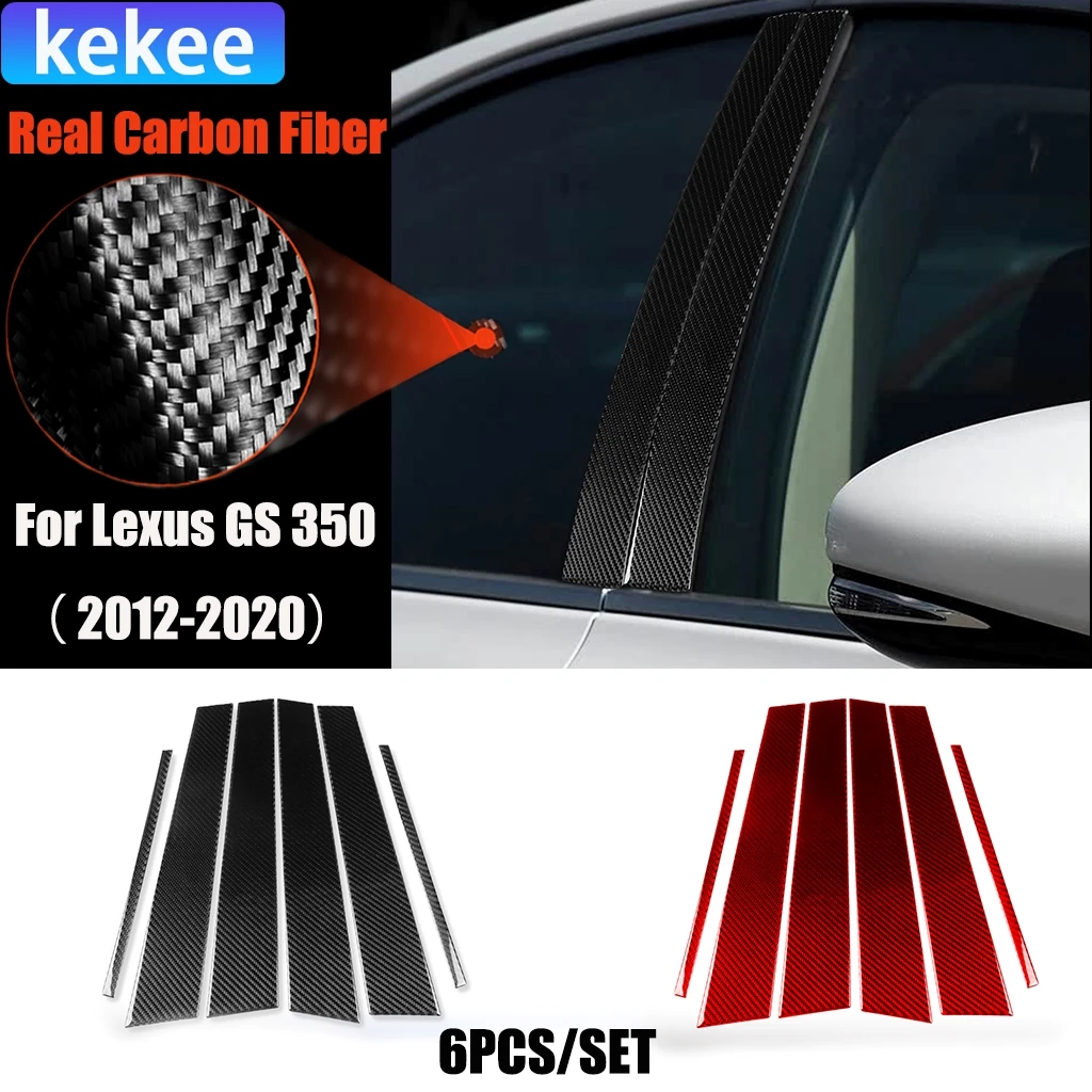 

Carbon Fiber Car Accessories B-pillar Panel Decorative Modified Exterior Trim Cover Soft Sticker For Lexus GS 350 2012-2020