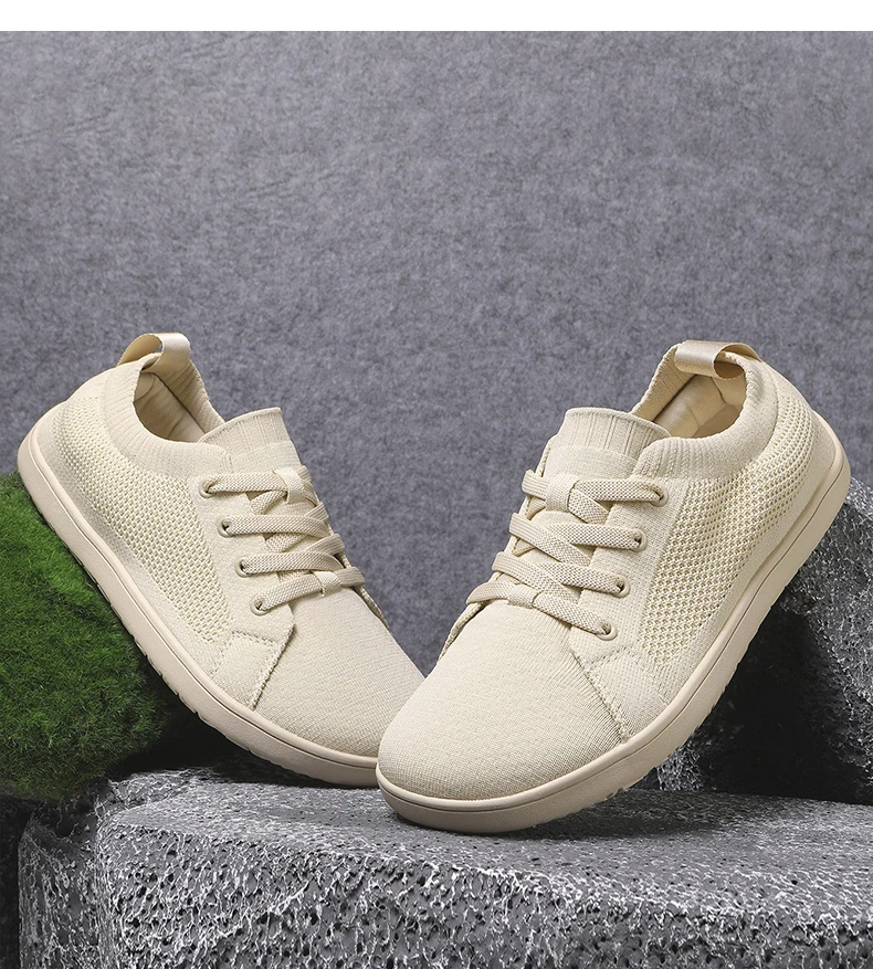 Weitzeige Schuhe Herren Zero Drop Minimalistische Mode Einfache Casual Sneaker Barfußschuhe Damen Joggingschuhe Mesh Wanderschuhe – Detail 19