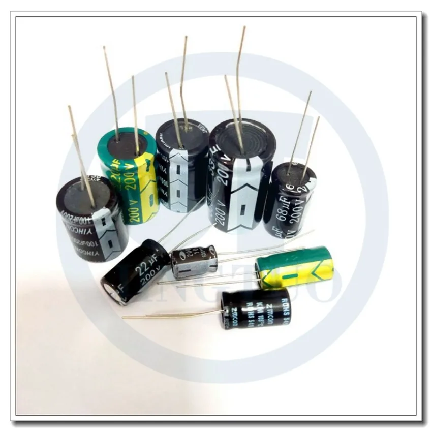 Aluminum Electrolytic Capacitor 200V 22UF 33UF 47UF 68UF 100UF 220UF 330UF MFD