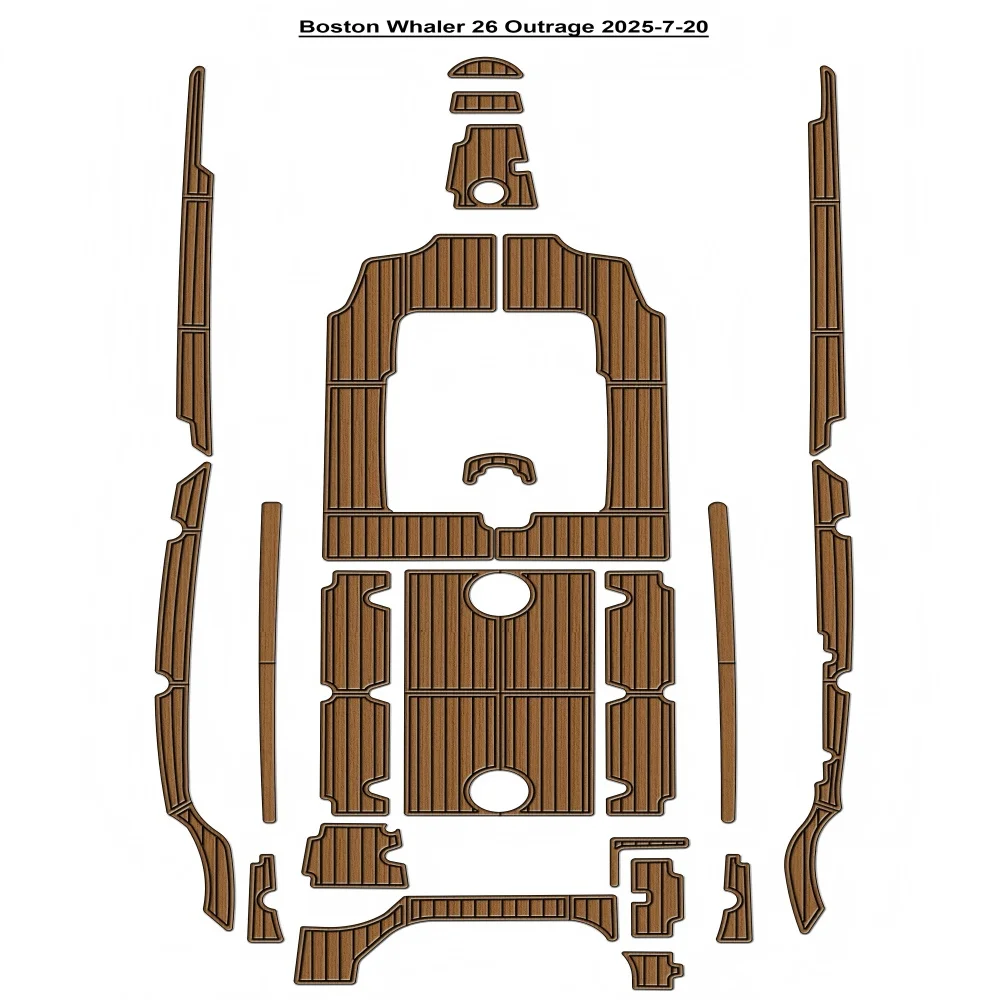 

Boston Whaler 26 Outrage Swim Platform Cockpit Pad Boat EVA Teak Floor SeaDek Gatorstep Style Self Adhesive ddcfs56ryy