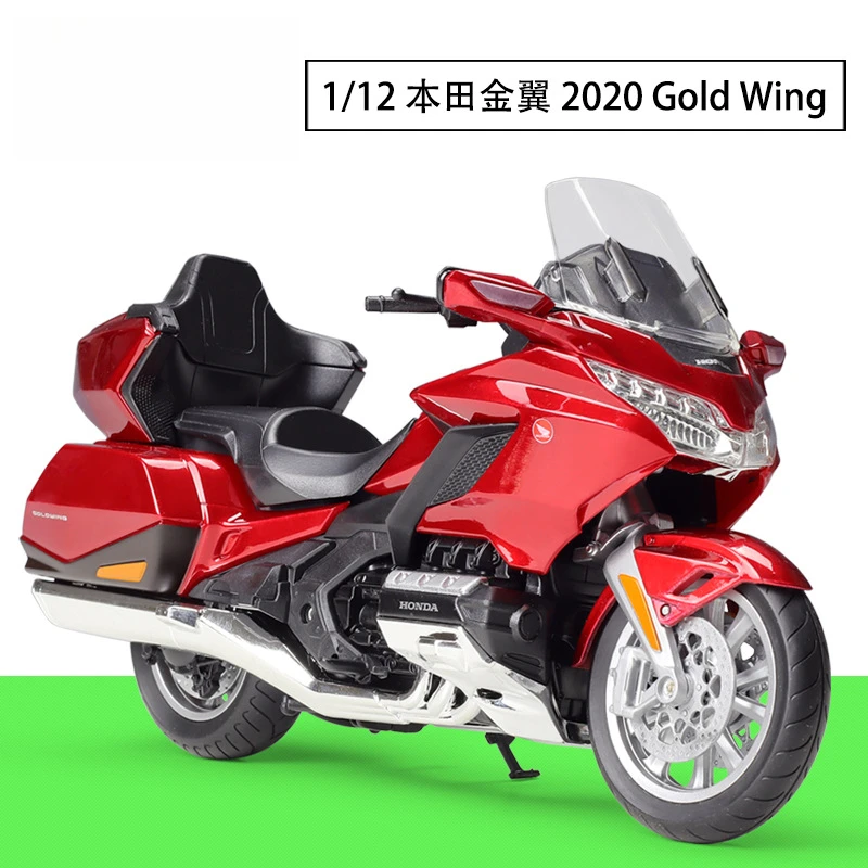 

Collectible Diecast Model WELLY 1:12 Scale Gold Wing 2020 Simulated,Motorcycle Heavy Duty Motorbike Alloy Model