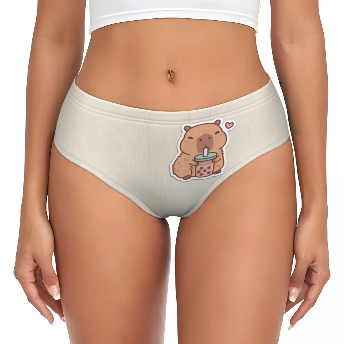 Aangepaste dames capibara slipje stretch slips ondergoed