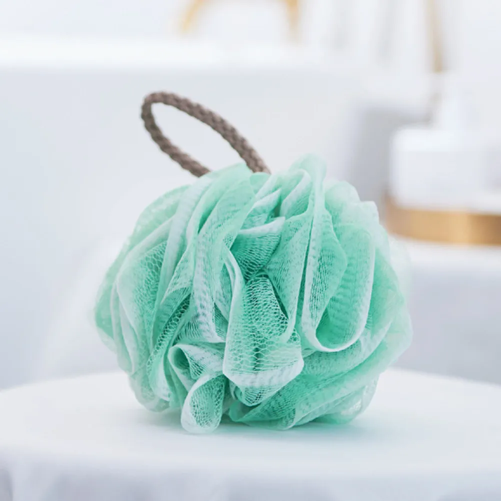3Pcs Shower Bath Balls Mesh Exfoliating Body Cleanser with Hanging Rope Portable Size Soft Foam Bath Ball for Skin Care