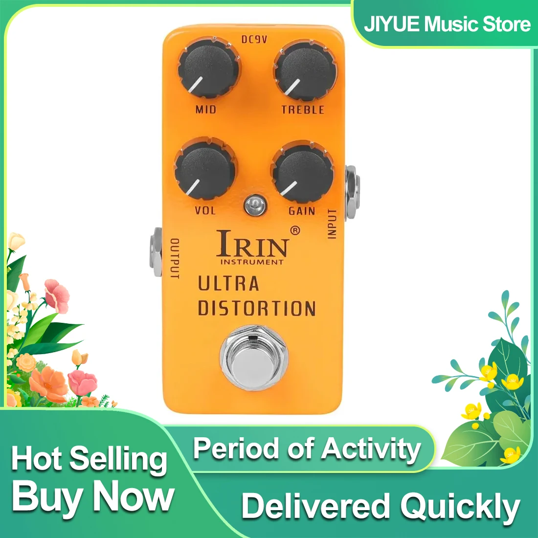 

IRIN Ultra Distortion Педаль эффектов для гитары Distortion Высоковольтные эффекты True Bypass Педали RS-17 Аксессуары для электрогитары