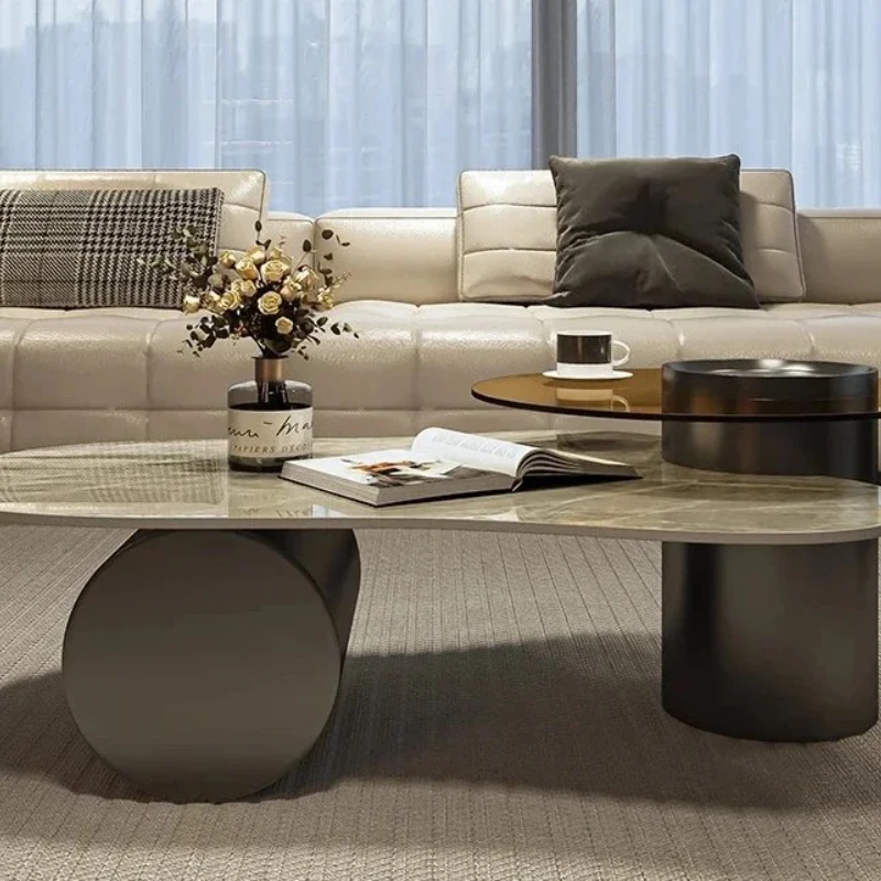 Italian Minimalist Coffee Table Space Saving Standing Designer Modern Aesthetic Side Table Nordic Kaffee Tische Home Furniture