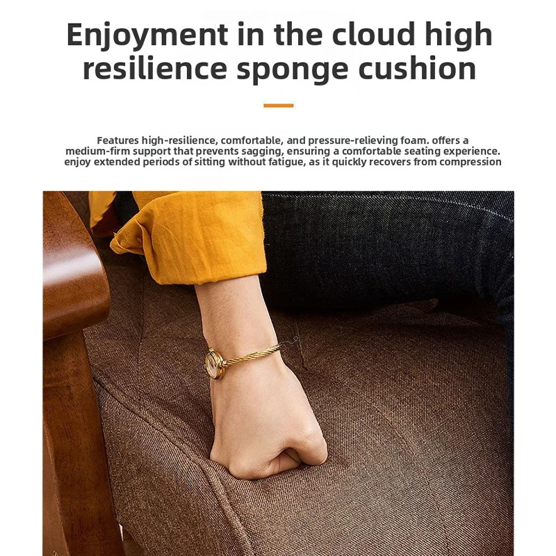 كرسي متأرجح كرسي منزلي شرفة قيلولة كرسي المسنين كرسي الاستجمام نموذج جديد ضوء فاخر خشب متين كرسي هزاز