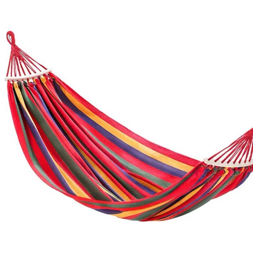 Portable Indoor/Outdoor Hanging Garden Canvas Hammock Canvas Bed Camping Hanging Porch Backyard Swing Chair Travel