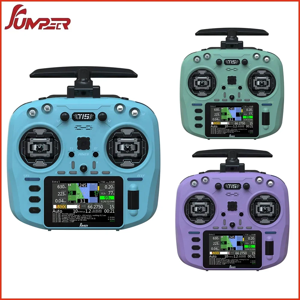 Jumper T15 2.4Ghz 1W ExpressLRS EDGE Radio Controller With 3.5 inch Touch-Screen Hall Sensor Gimbals For RC FPV Drone