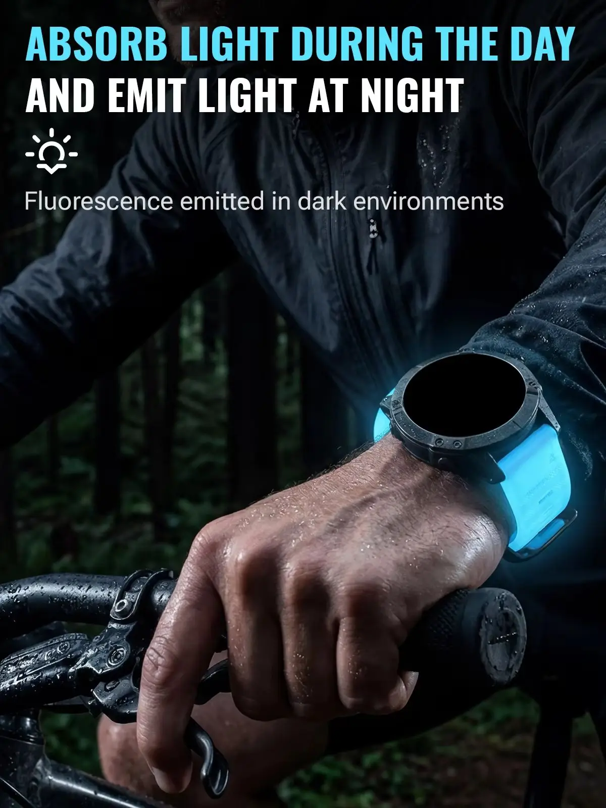 Quick Fit 22 26mm Leuchtendes Silikon-Uhrenarmband für Garmin Fenix 6 6X 7 7X 5 5X Plus Epix Pro Enduro 3 Forerunner 970 965 Fenix8