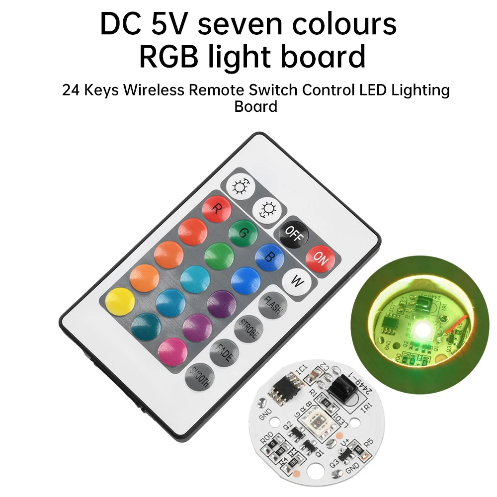 5V Light Source LED Light Panel Colorful Gradient RGB Remote Control Dual Color Temperature Switch Color Changing Night Light