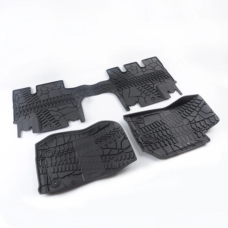 4 doors floor mat car For JeeWrangler 2007+ accessories car foot mat from Maiker