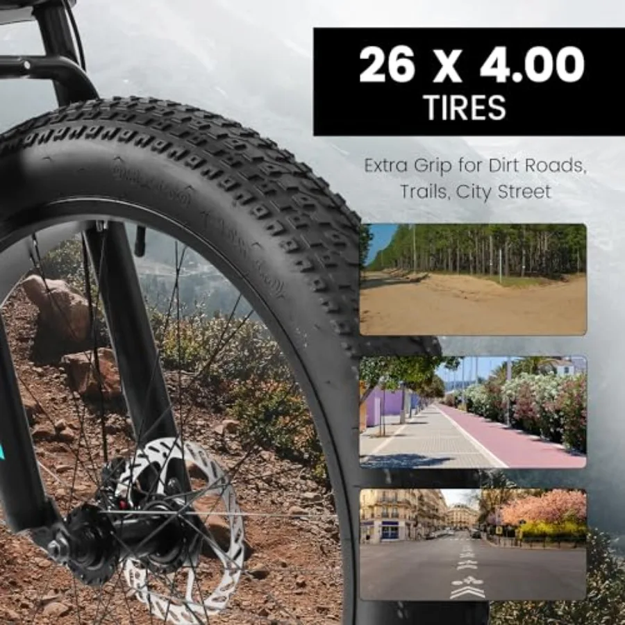 A26309 26インチ マウンテンバイク フルサスペンション 21速 ディスクブレーキ搭載 MTB自転車 26インチ 4ファットタイヤバイク 男女兼用