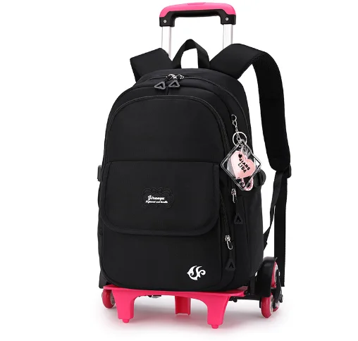 School backpack on wheels Schoolbag with wheels  School Wheeled backpack for girls school rolling backpack 2 wheels 6 wheels