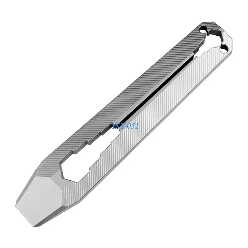E15A Miniature Titaniums Alloy Wrench Screwdriver MultiPurpose Keychain Accessory Great Gift For Adventurers Handymen Fathers