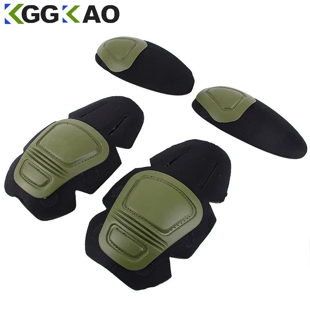 Tactical Knee&Elbow Protector Pad for Paintball Airsoft Combat Uniform Military Suit 2 Knee Pads&2 Elbow Pads Just Hunting Suit