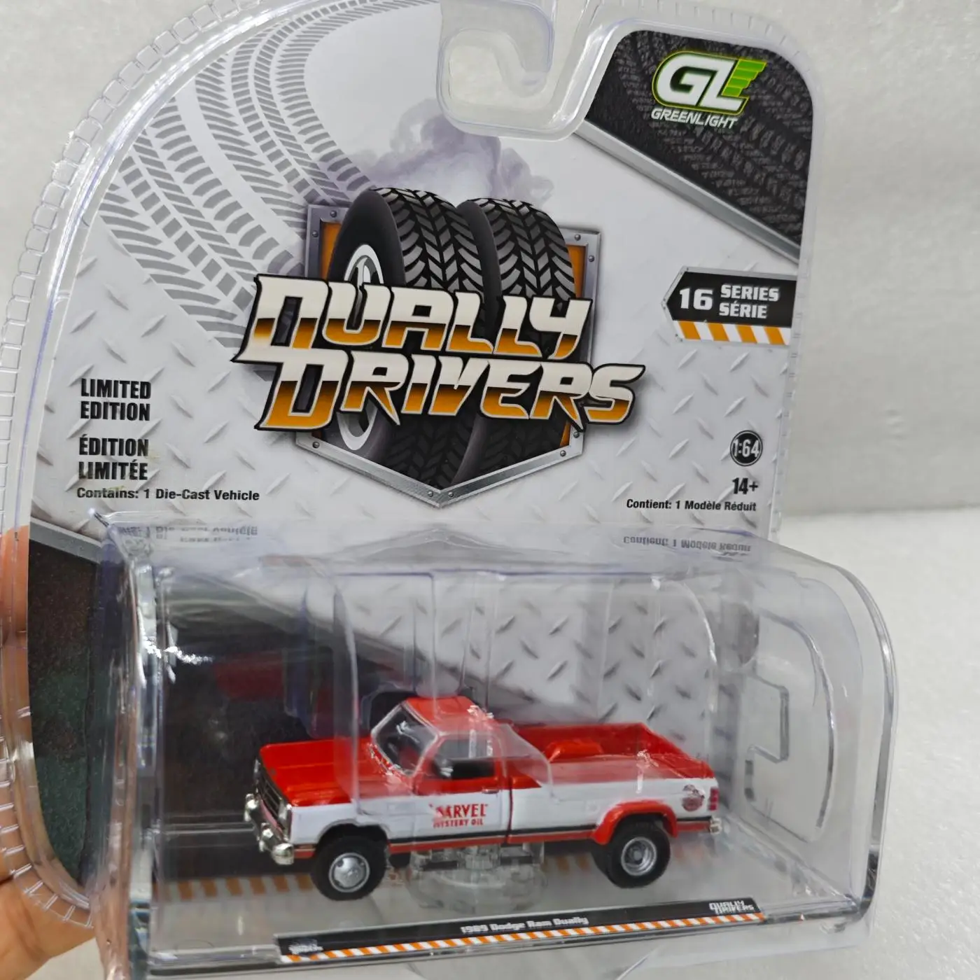 

GreenLight 1:64 1989 Dodge Ram Dually High, имитация литья под давлением автомобиля, модель из металлического сплава, украшение автомобиля, коллекция подарков