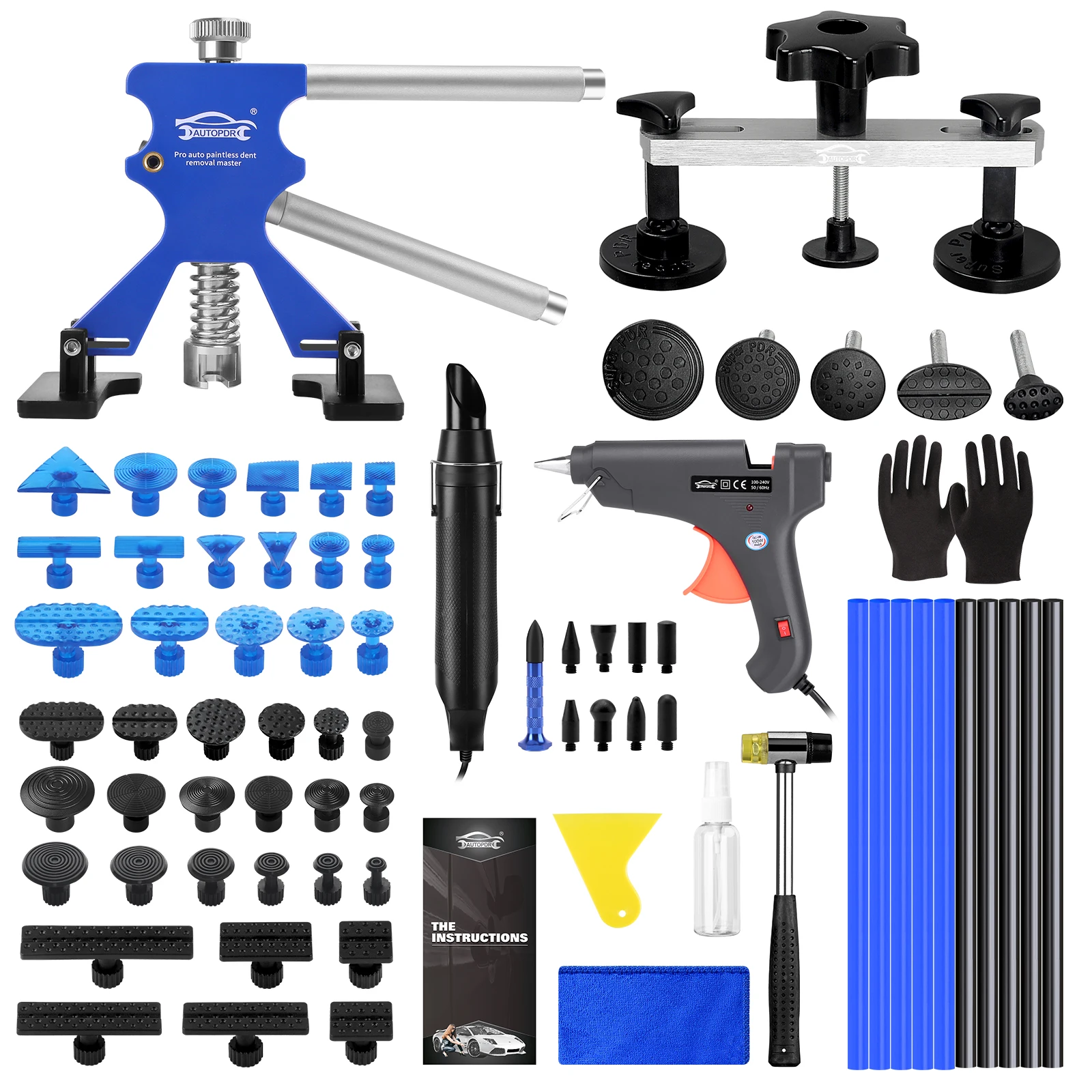 Super PDR Car Dent Repair Tool Dent Repair Kit Car Unpainted Body Dent Removal Kit Car Dent Puller with Glue