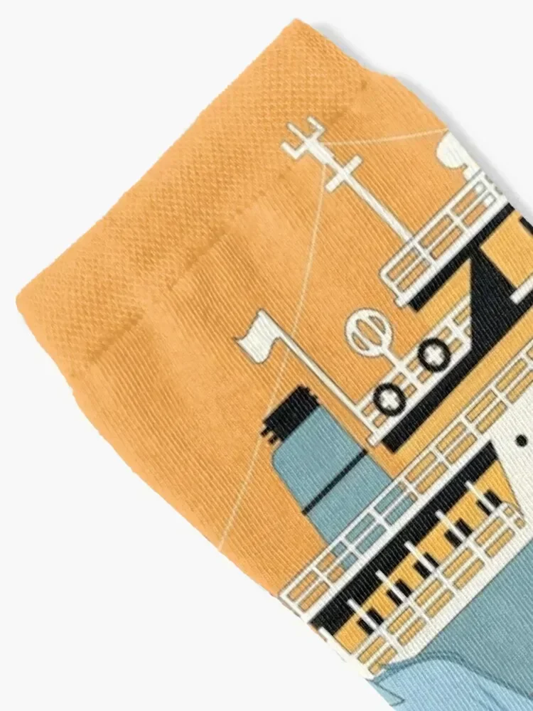 STEVE ZISSOU AND THE BELAFONTE Socks basketball valentine gift ideas winter thermal cotton Socks Men Women's