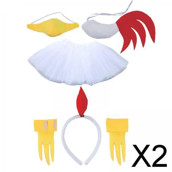 

Костюм курицы с головой, хвостом и лапами для косплея на Пасху, тематических вечеринок и праздничных подарков