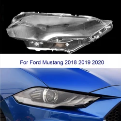 Car Headlamp Lens For Ford Mustang 2018 2019 2020 Cover Transparent Shell Headlight Glass Replace The Original Lampshades