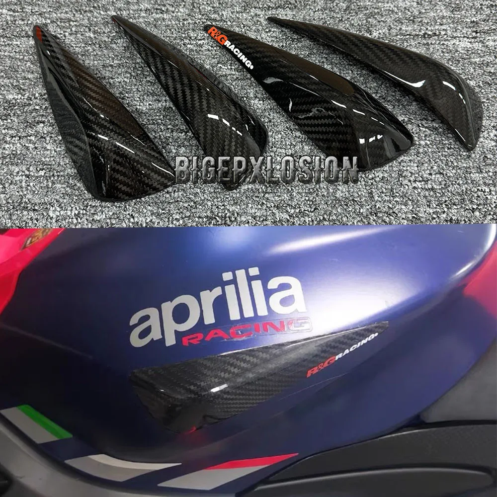 RS660 NEW Motorcycle Tank Carbon Fiber Protective Cover Suitable For Aprilia RS660 & Tuono 660 2021-2024 Fuel Tank Protector