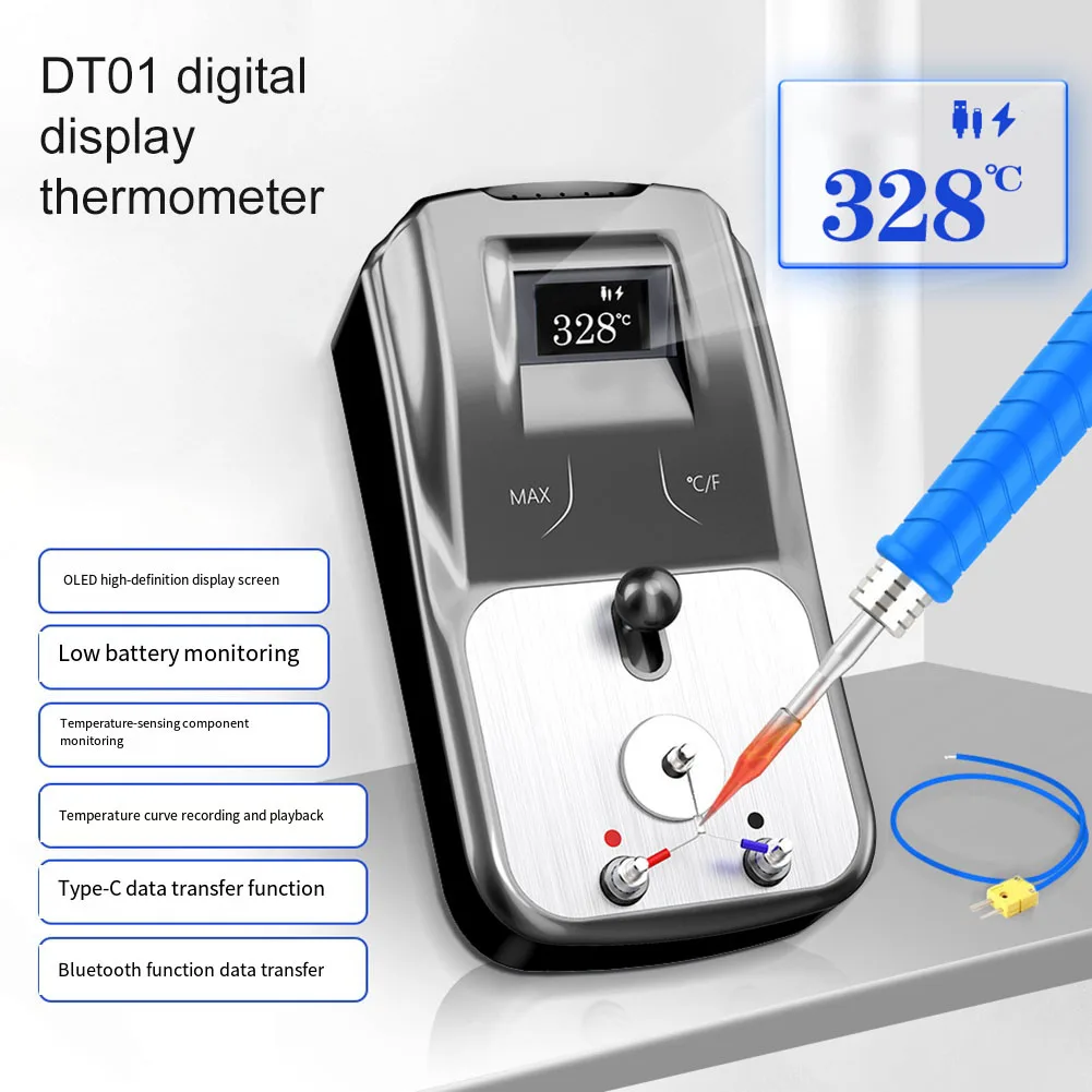 

DT01 For OLED Digital Display Thermometer Soldering Iron Tip Temperature Tester For Test Measurement Tool Accessory In Stock
